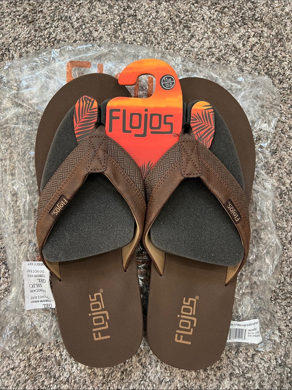 Flojos Ryan Chestnut Men's Flip Flops